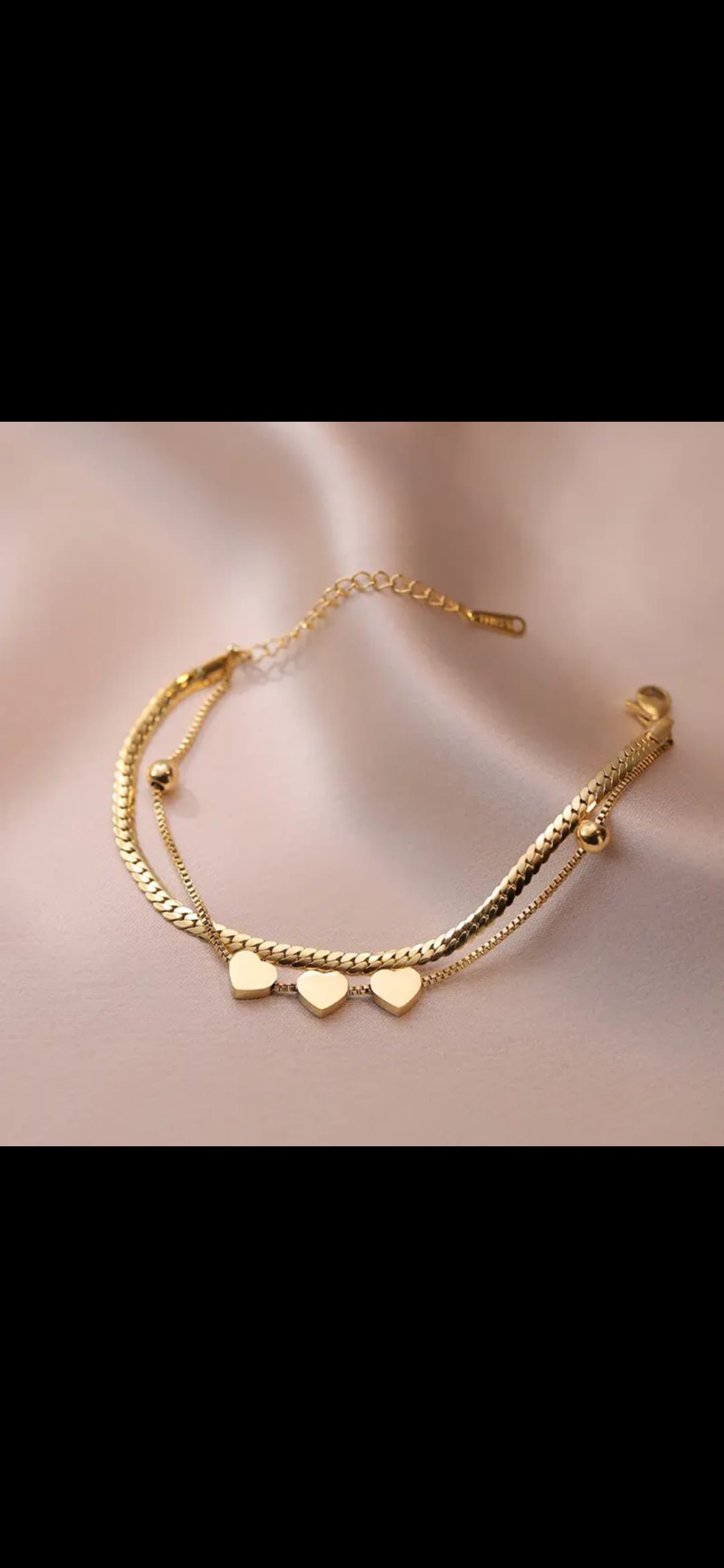 Aura heart bracelet