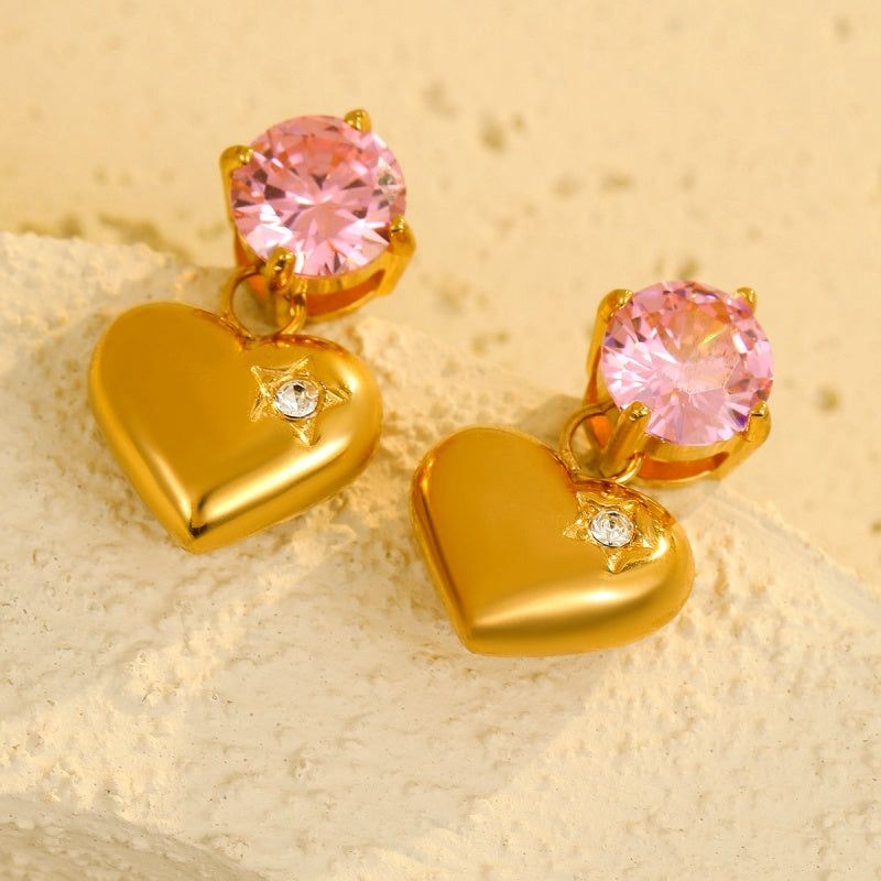 Heart whisper earrings