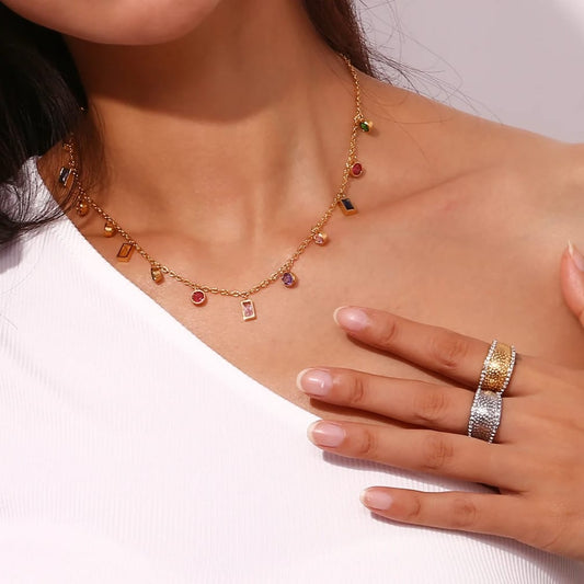 Multicolour charms chain