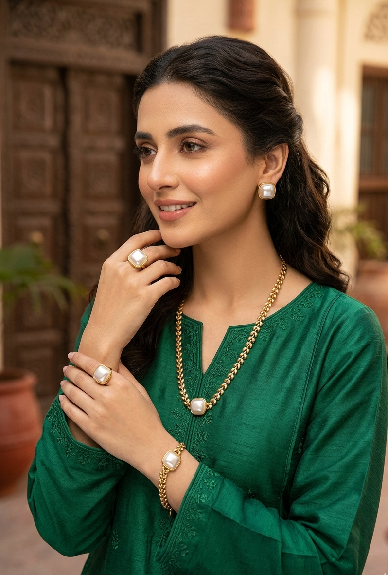 Fine luxe Pearl stainless steel set