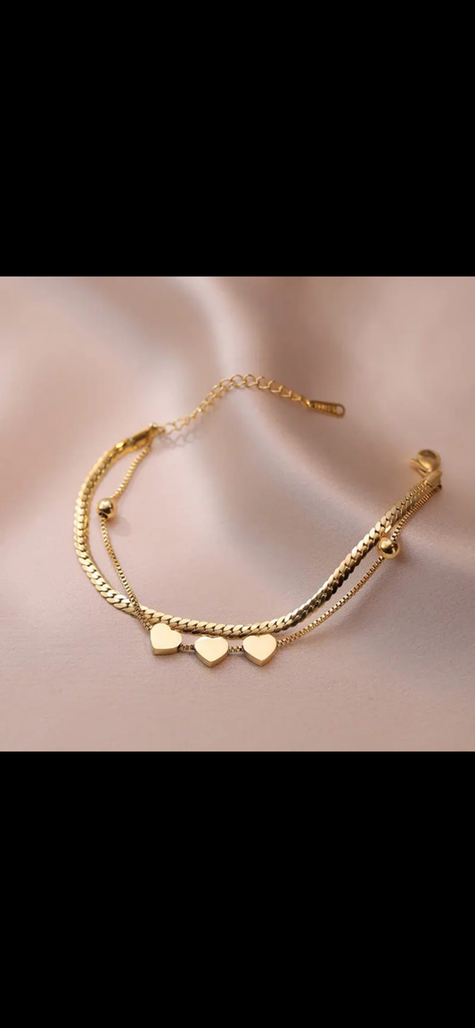 Aura heart bracelet