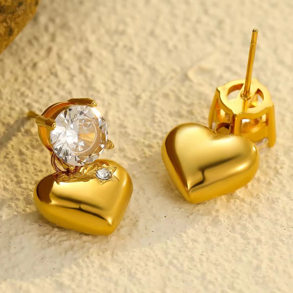 Heart whisper earrings