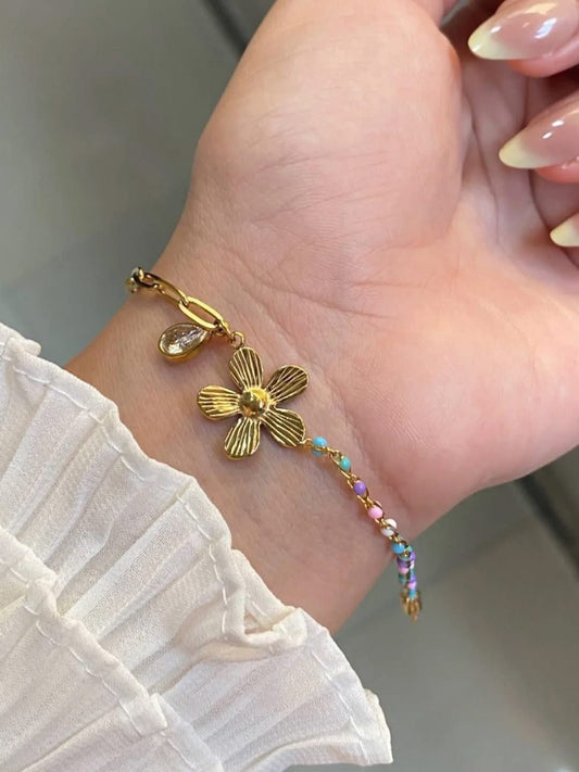 Floral fantasy bracelet
