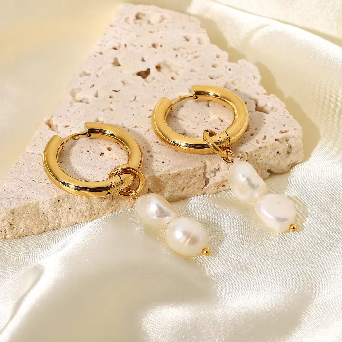 Pearl earrings