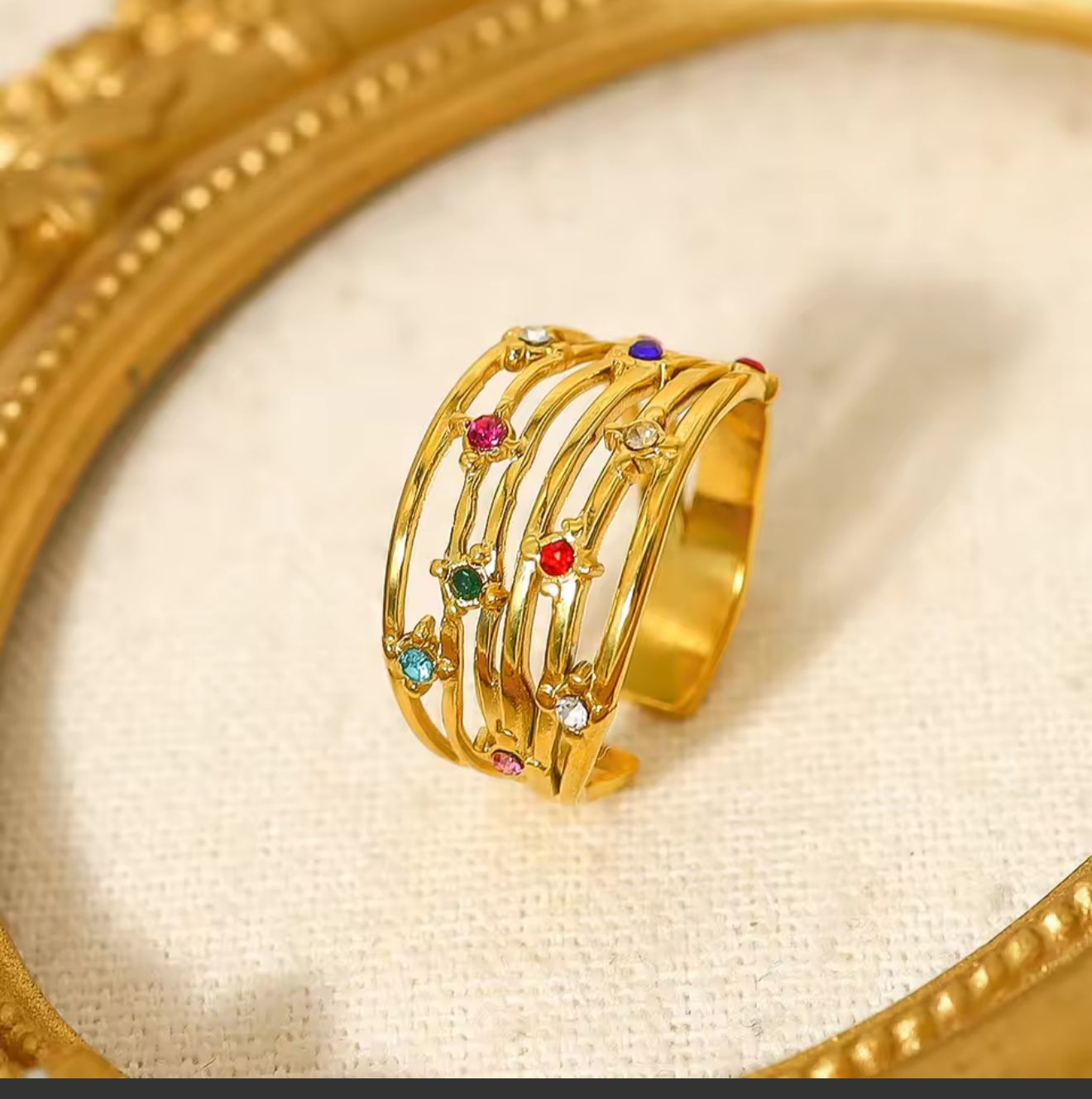Stone adjustable ring