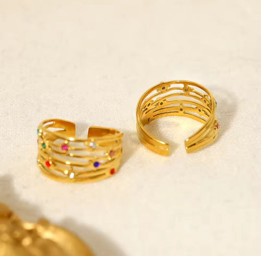 Stone adjustable ring