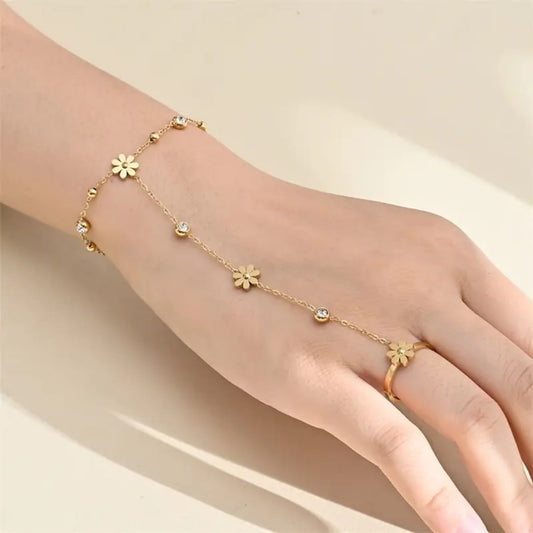 floral glow handchain